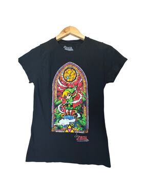 Nintendo Legend of Zelda Wind Waker HD Stained Glass Graphic T-Shirt XL 2013